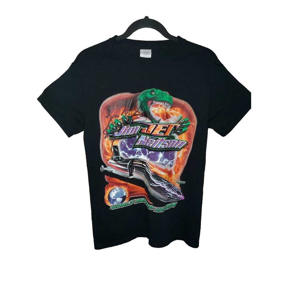 Land Speed Record Jim Jet Neilson Racing 400 mph Salt Flats Signed T Shirt Small